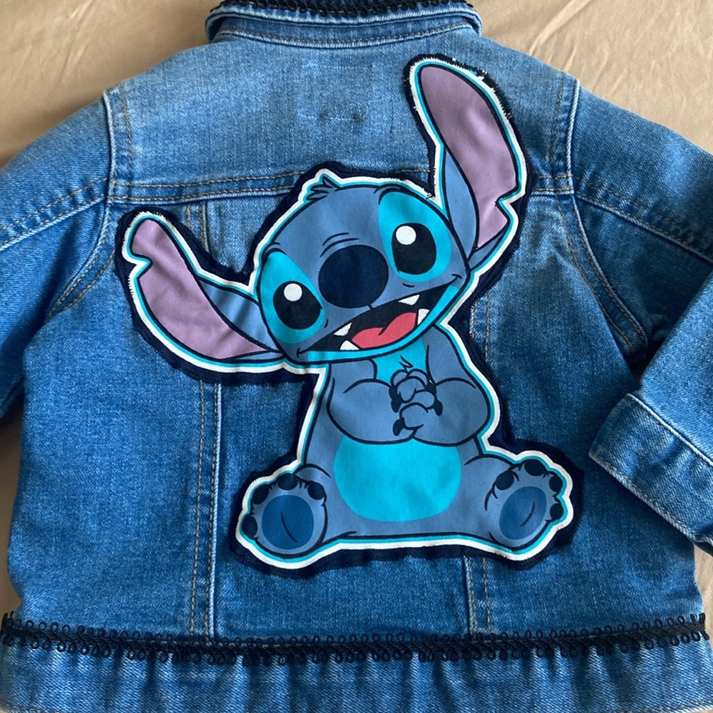 Kids stitch Denim Jacket with stitch and Lilo